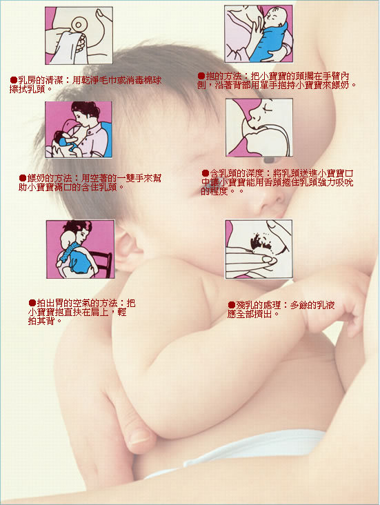 母乳的受乳方式